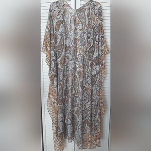 Riahn  Printed Long Kimono/ Coverup One Size